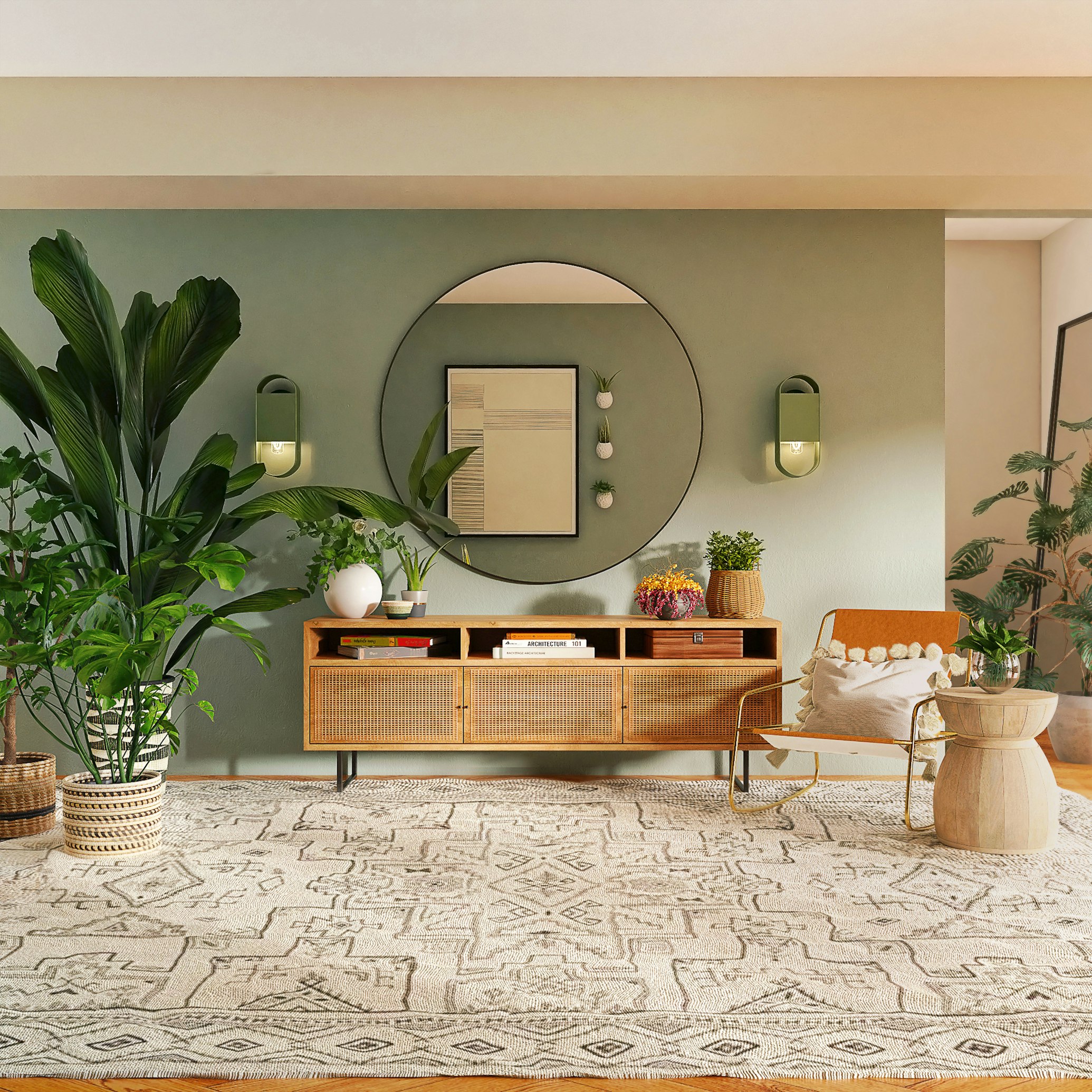 Modern elegant living room interior